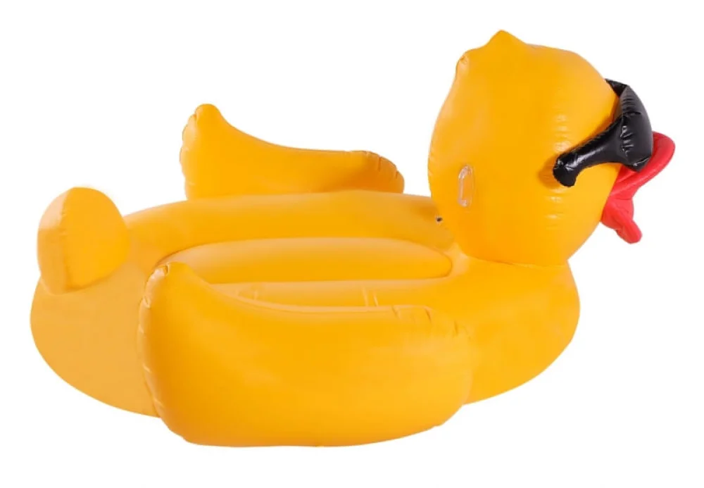 Boia Inflável Especial Gigante Adulto Pato de Óculos 177600 Belfix Amarela