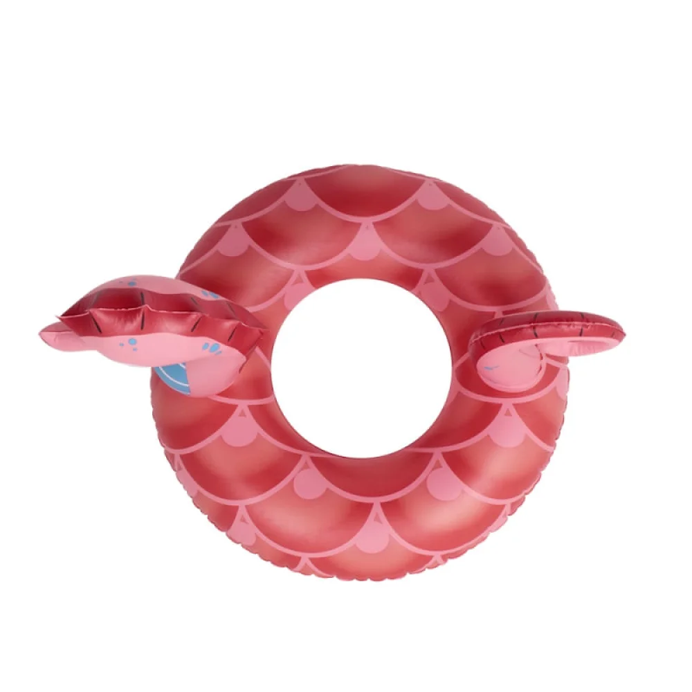 Boia Inflável Especial Gigante Anel Cavalo Marinho 146800 Belfix Vermelha