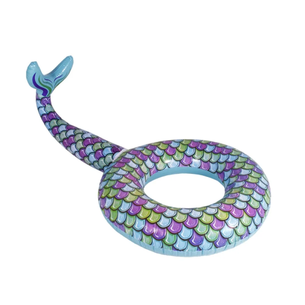 Boia Inflável Especial Gigante Anel Sereia 146600 Belfix Colorida