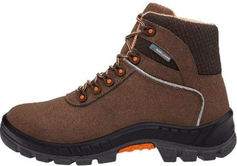 Bota de Amarrar Marrom Bico em Plástico Premier 75BPR29-MSMC Marluvas
