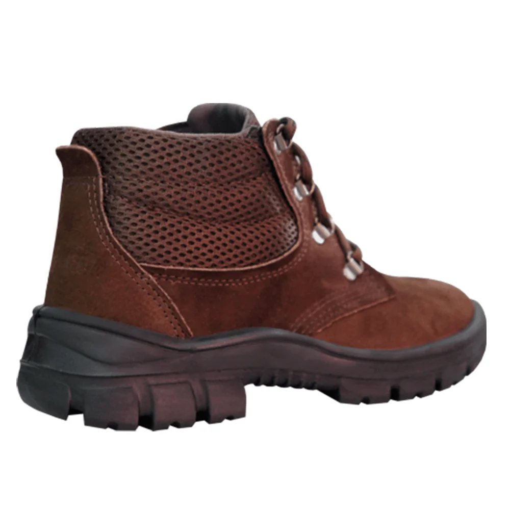 Botina 3 Gomos Nobuck Biqueira em PVC N31106PV5 Imbiseg Marrom