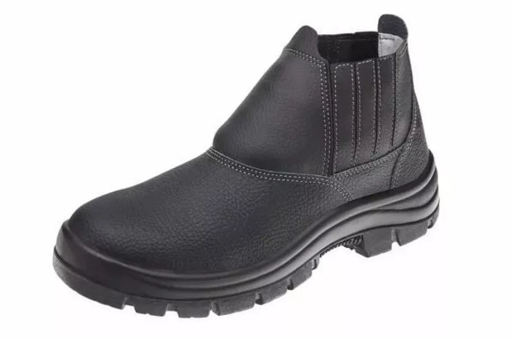 Botina em Couro Biqueira em Plástico Safety Flex 11SFB48-BP Marluvas
