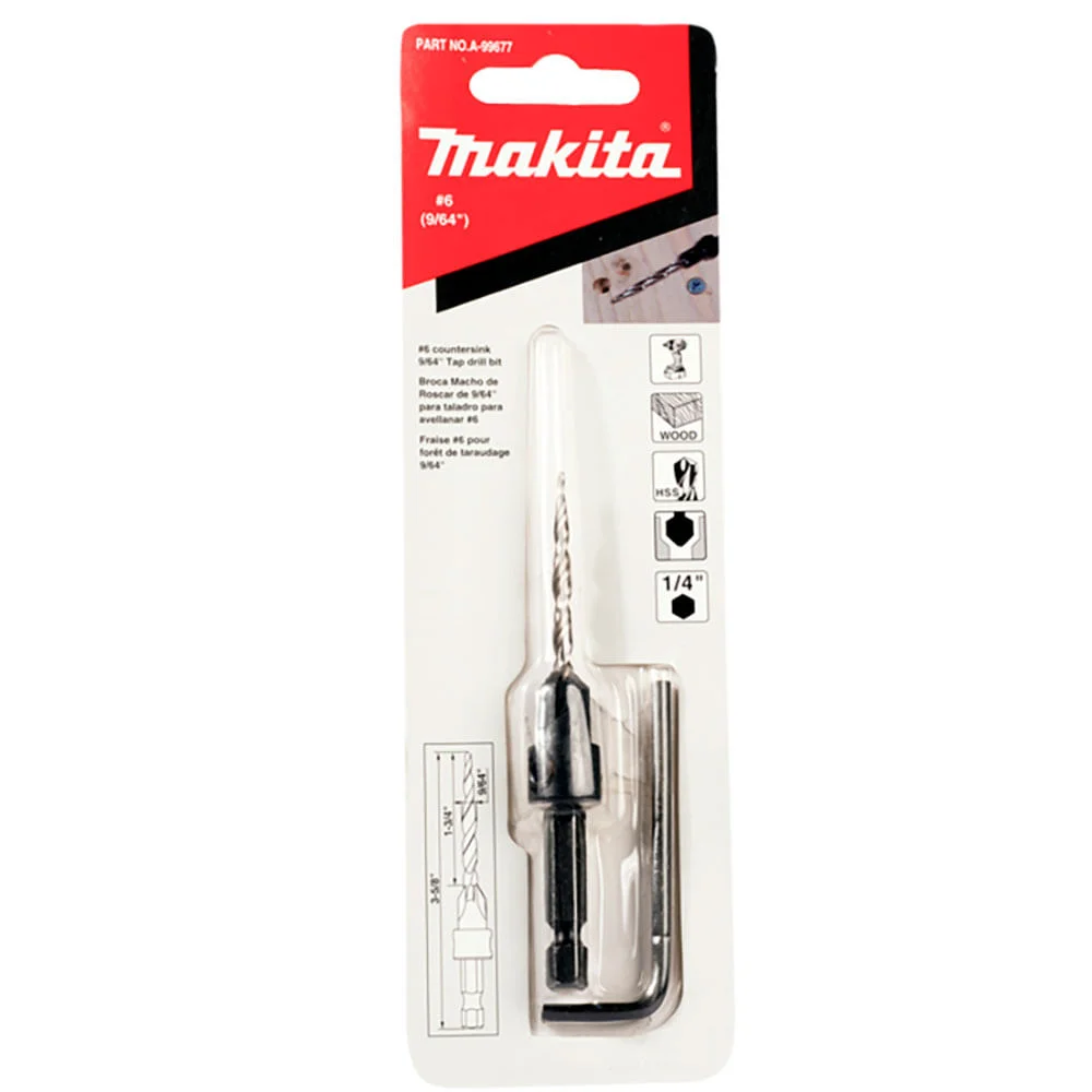 Broca Escariadora 6mm A-99677 Makita