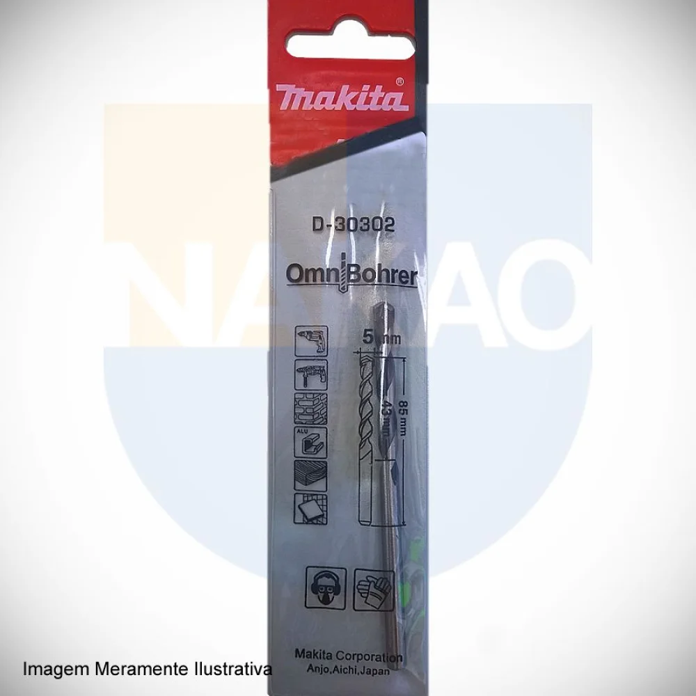 Broca Multiuso Helicoidal 5x85mm D-30302 Makita