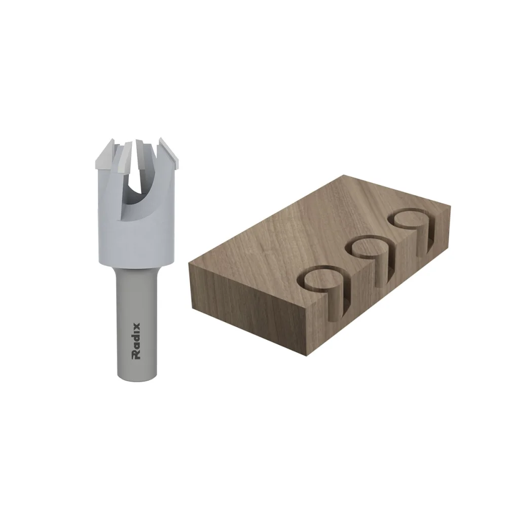 Broca Tarugo 8mm com 3 Cortes 8x12mm 18T08000.06 Radix