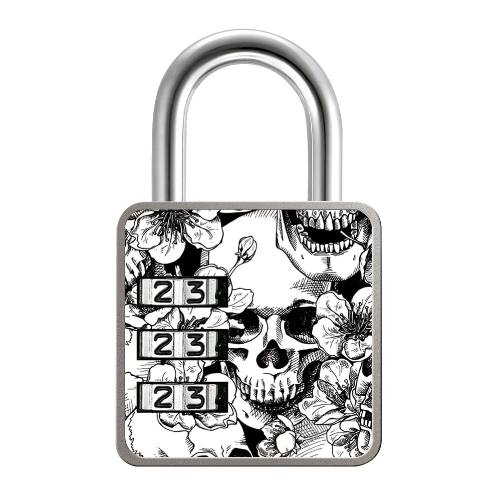 Cadeado de Segredo Fashion Caveira 0114100SM7 Papaiz