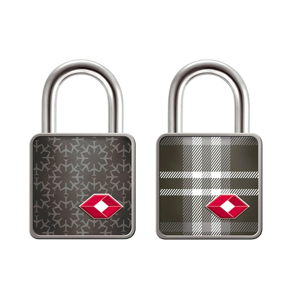 Cadeado TSA Com Chave Papaiz 2 Unidades