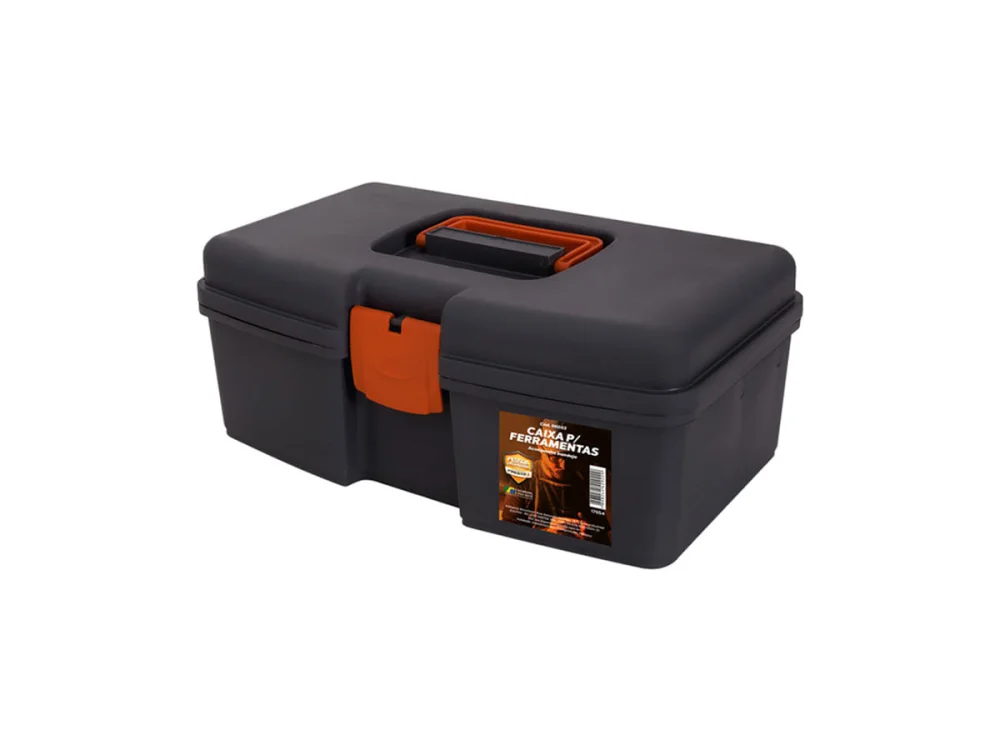 Caixa Plástica para Ferramentas com Bandeja 360x14,5x21cm 96003 Presto