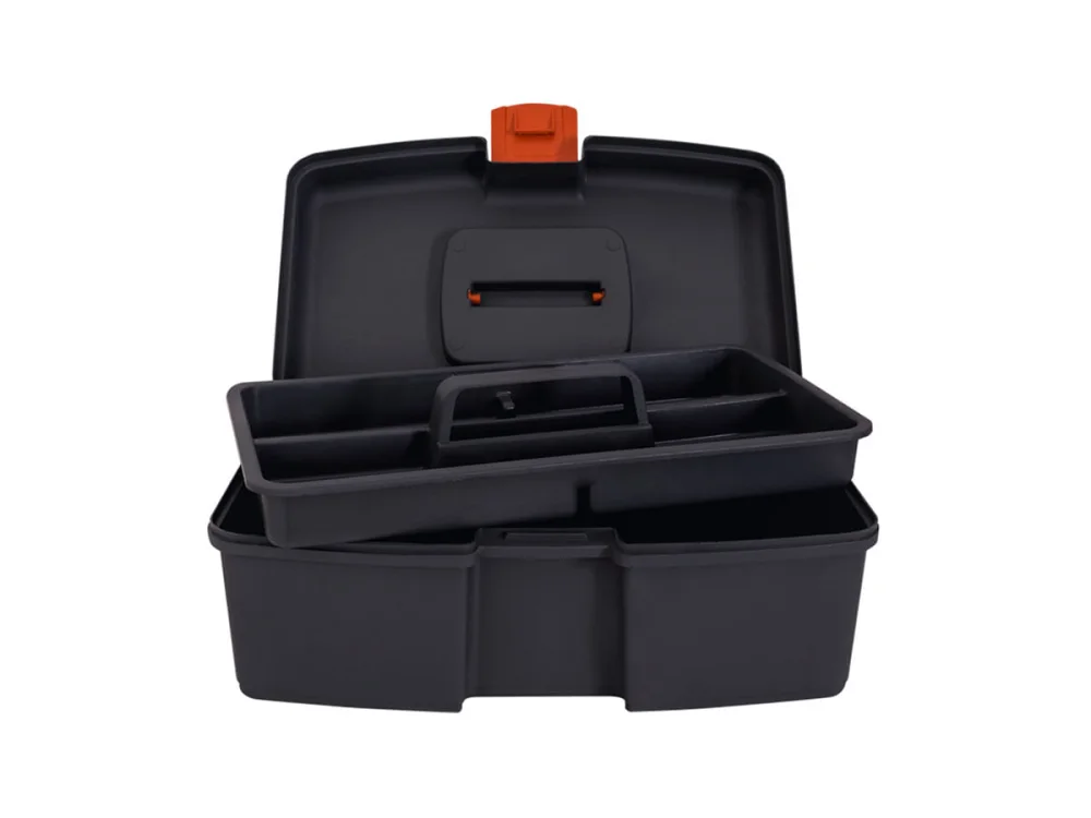 Caixa Plástica para Ferramentas com Bandeja 360x14,5x21cm 96003 Presto