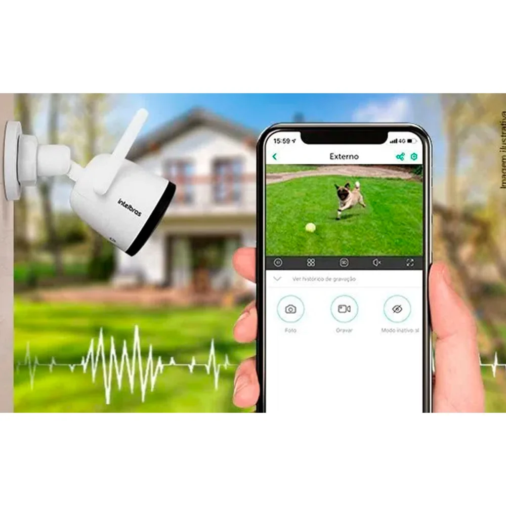 Câmera de Video Wi-fi Full HD iM5 Sc 4565511 Intelbras