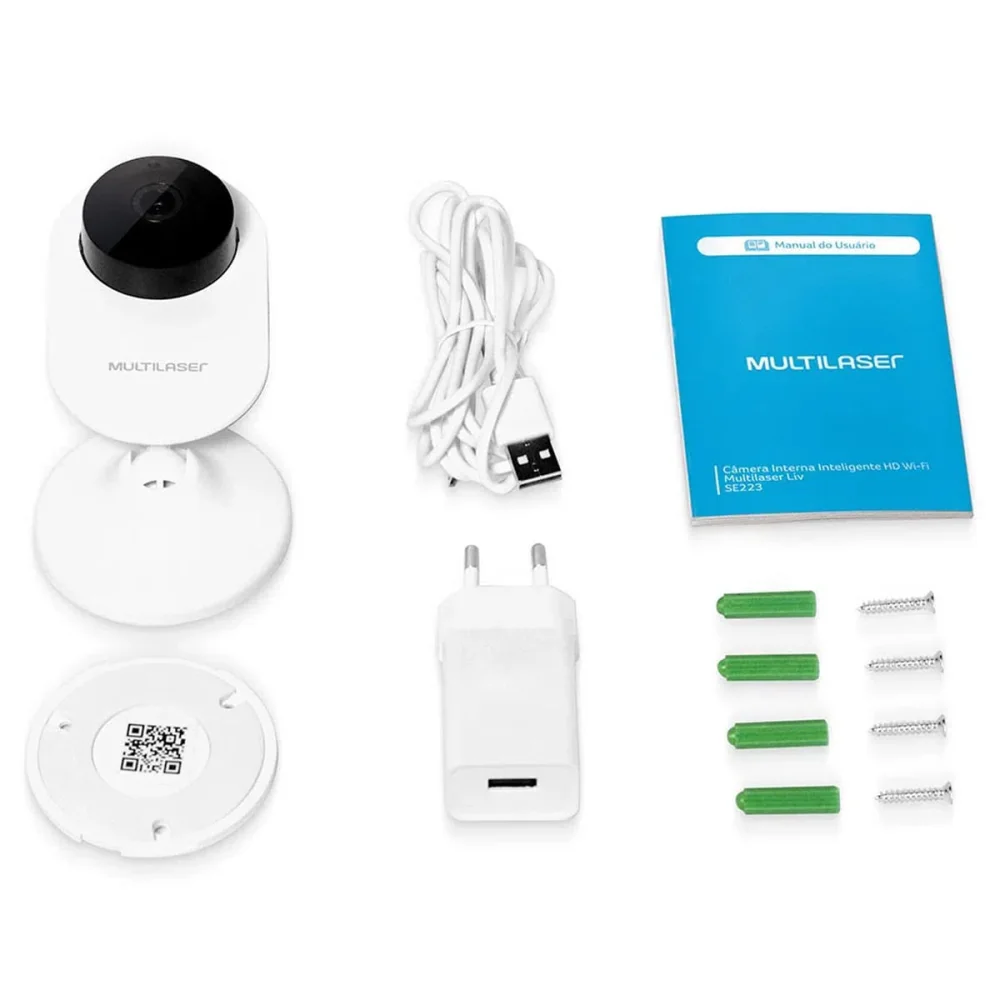 Câmera Interna Inteligente HD Wi-fi Liv SE223 Multilaser