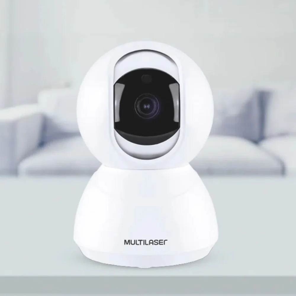 Câmera Robô Inteligente Full HD Wi-Fi com Rotação 360º Liv SE221 MultiLaser