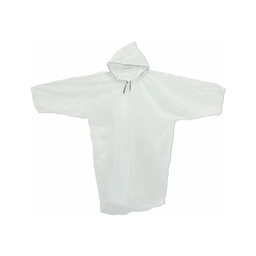 Capa de Chuva Transparente Descartável