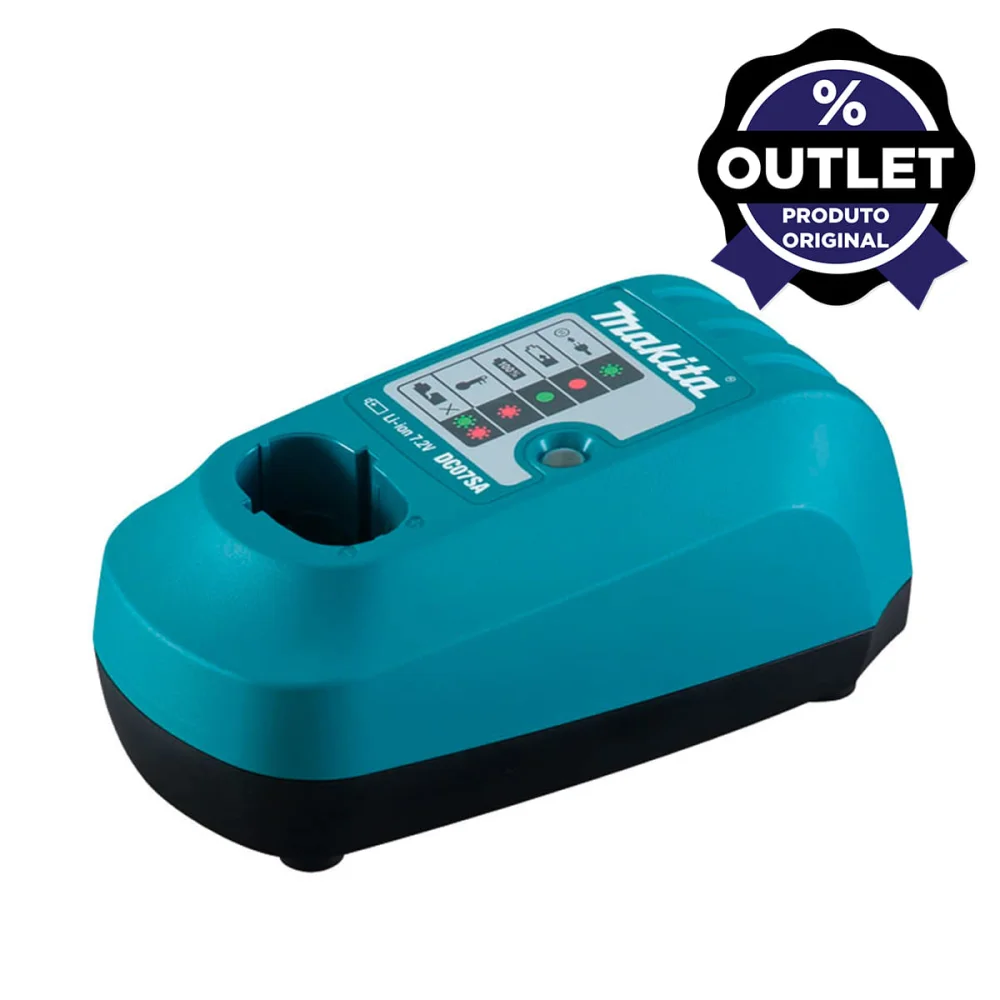 Carregador de Bateria 7.2V DC07SA Makita Outlet 220 Volts