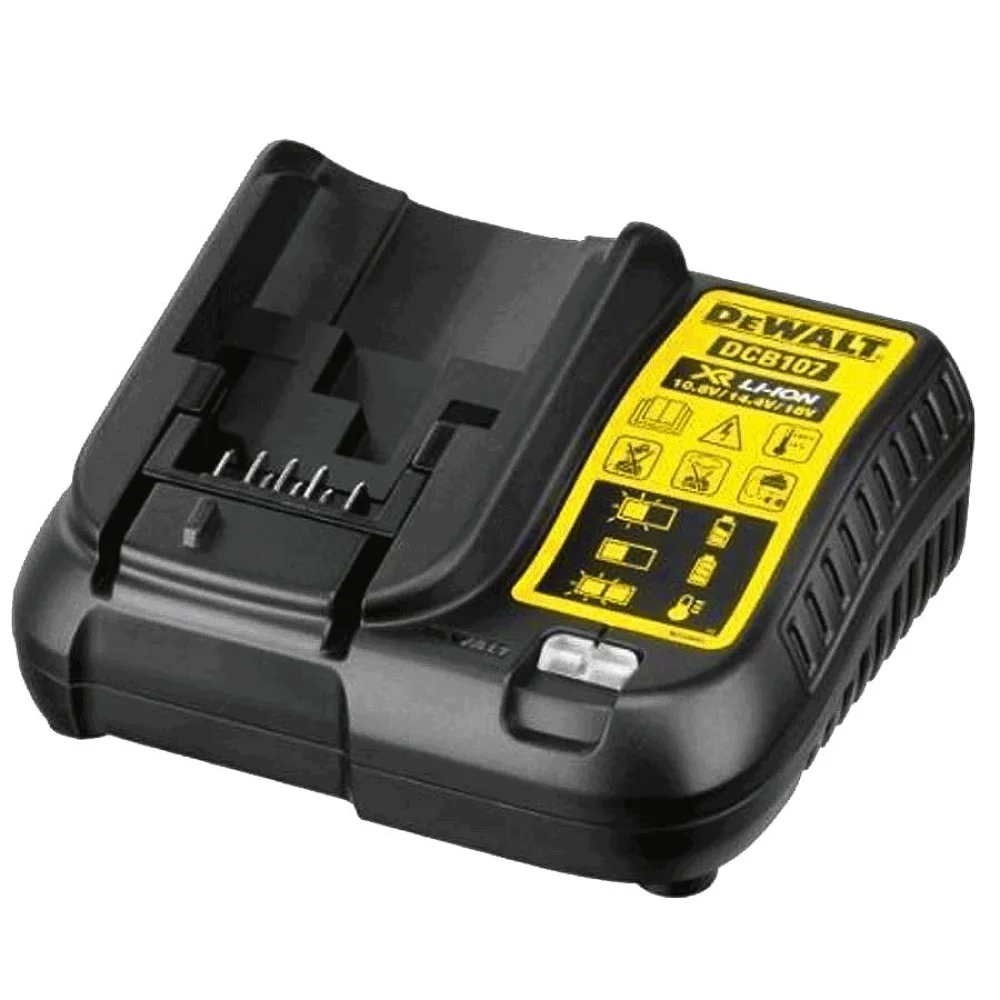 Carregador de Bateria de Lítio Ion 12 a 20V DCB107 DeWalt Bivolt