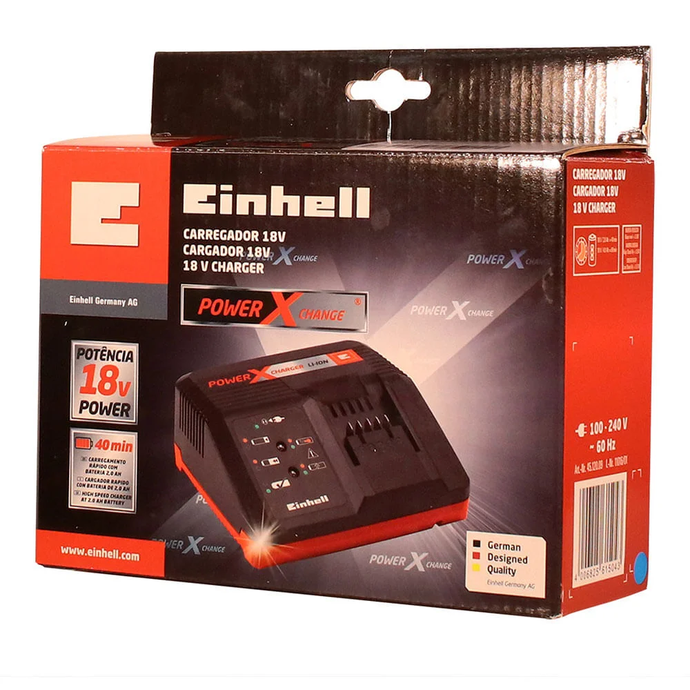 Carregador de Bateria Power X-Change 18V 4512009 Einhell