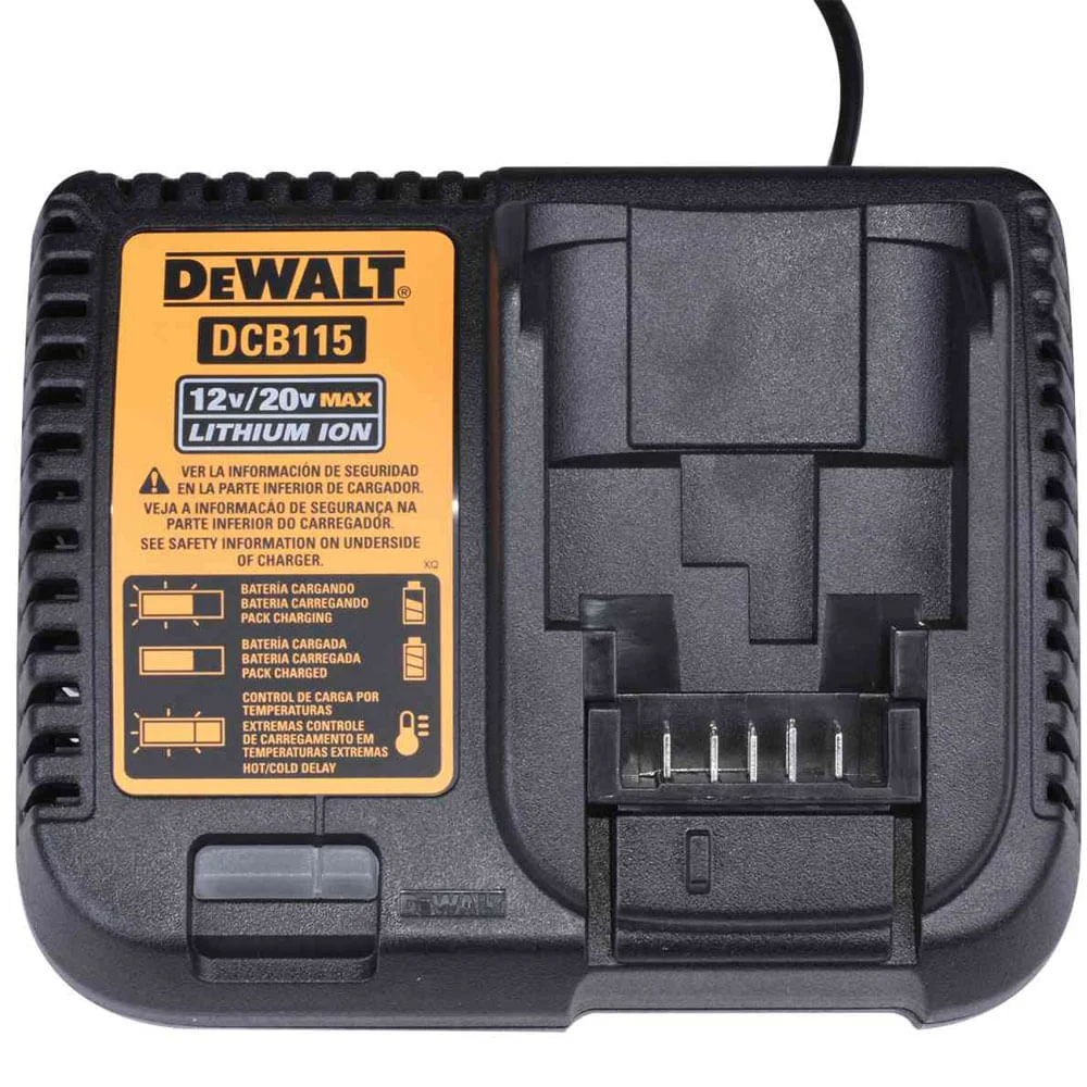 Carregador Rápido para Baterias 12v à 20v Max DCB115 Dewalt