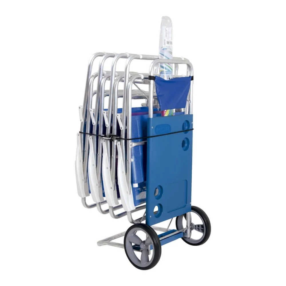 Carrinho de Praia com Rede e Saca Areia 002493 Mor Azul