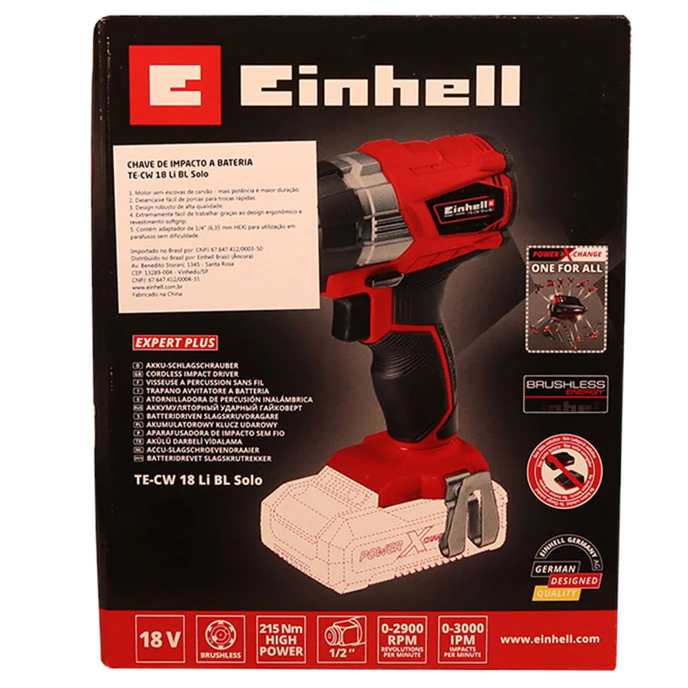 Chave de Impacto à Bateria(Não acompanha)Te-CW 18 Li Bl Solo 4510040 Einhell