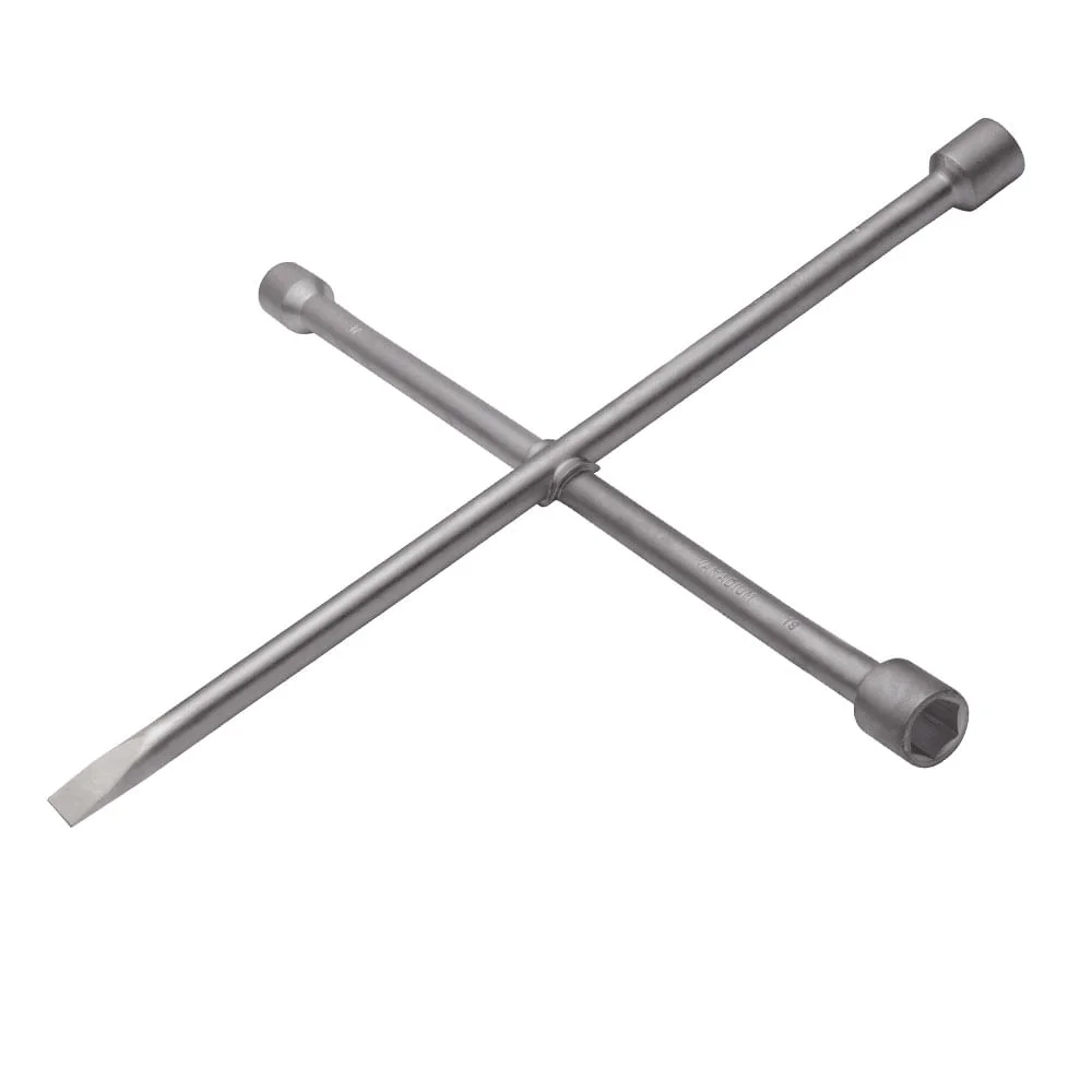 Chave de Roda Tipo Cruz com Espátula 17x19x13mm 3301501 Gedore