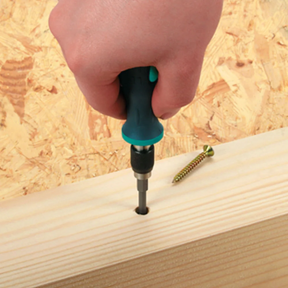 Chave Sextavada Manual com Imã 138mm e Mandril Aperto Rápido 124000 Wolfcraft