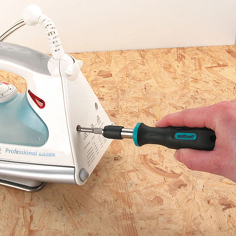 Chave Sextavada Manual com Imã 138mm e Mandril Aperto Rápido 124000 Wolfcraft