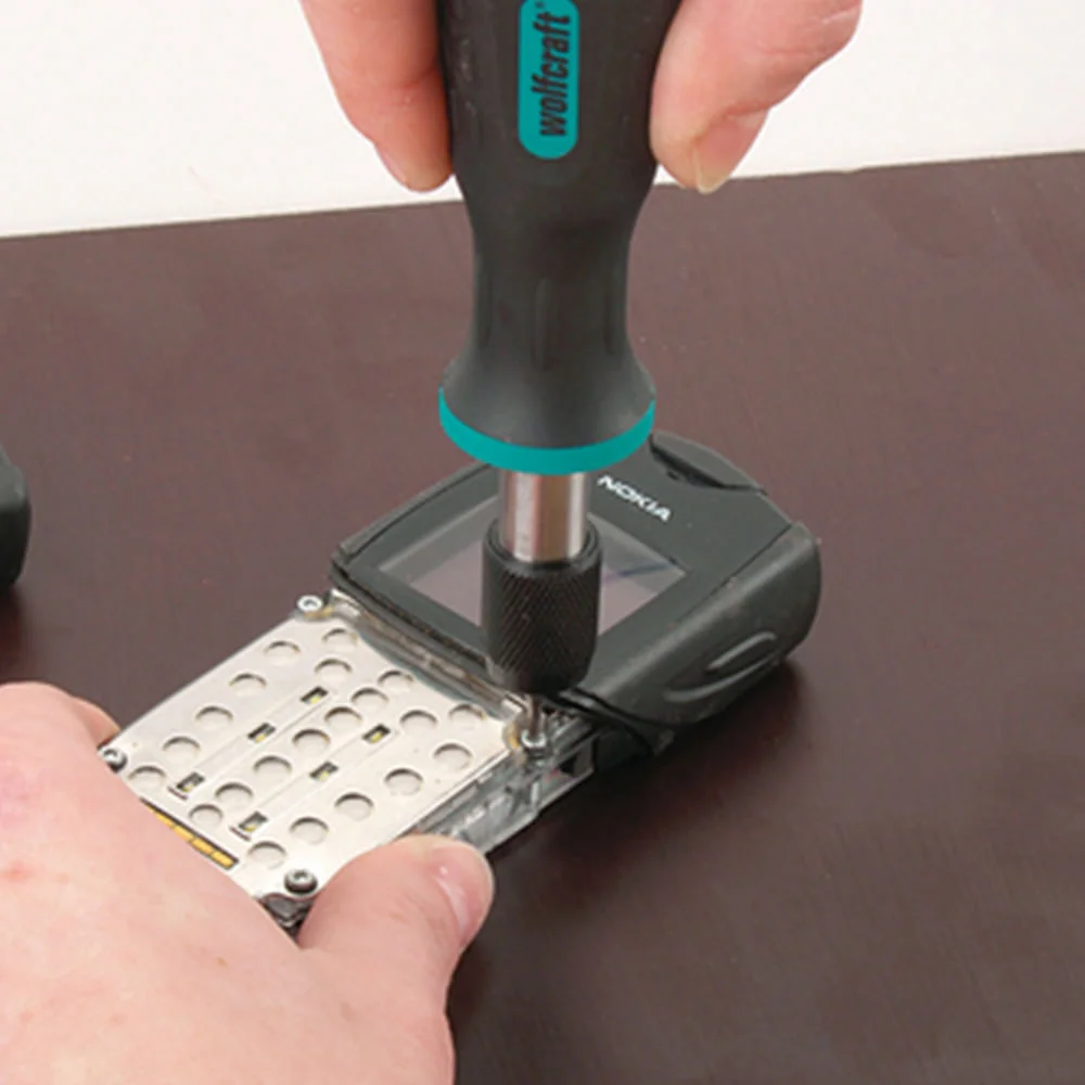 Chave Sextavada Manual com Imã 138mm e Mandril Aperto Rápido 124000 Wolfcraft