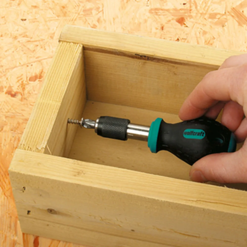 Chave Sextavada Manual com Imã 76mm e Mandril Aperto Rápido 123900 Wolfcraft