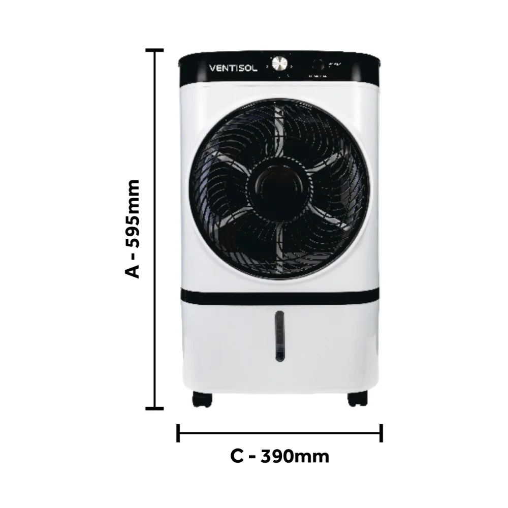 Climatizador de Ar 9 Litros 65W CLI09-01 Branco/Preto 220V Ventisol