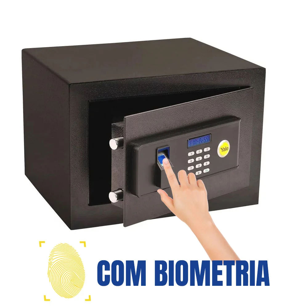 Cofre Digital Home Standard com Biometria em Aço Maciço 05577000-7 Yale