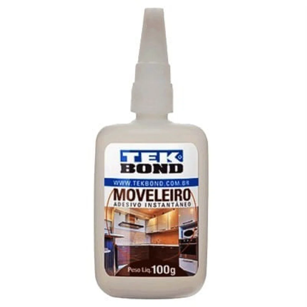 Cola Instantânea Moveleiro 100g Bico Anti Entupimento Tek Bond