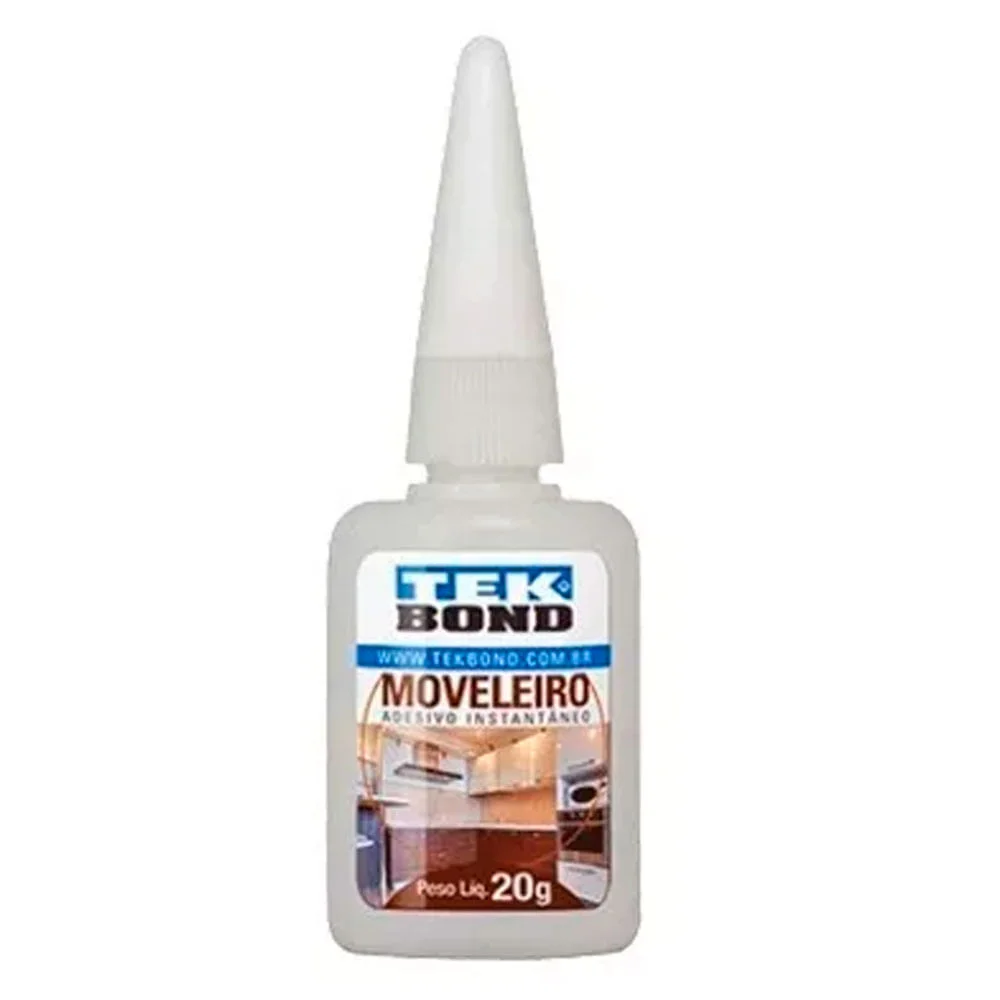 Cola Instantânea Moveleiro 20g Bico Anti Entupimento Tek Bond