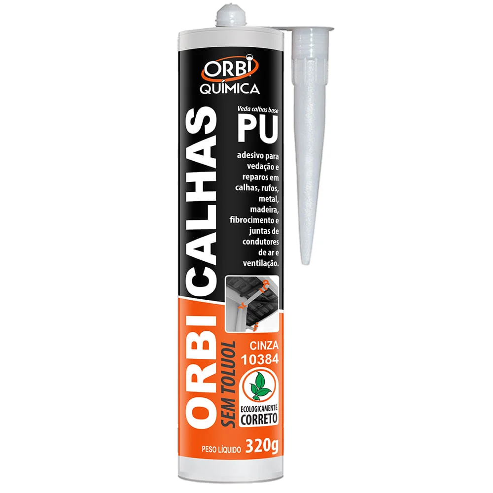 Cola Pu Calhas Cartucho 270g 15384 Orbi