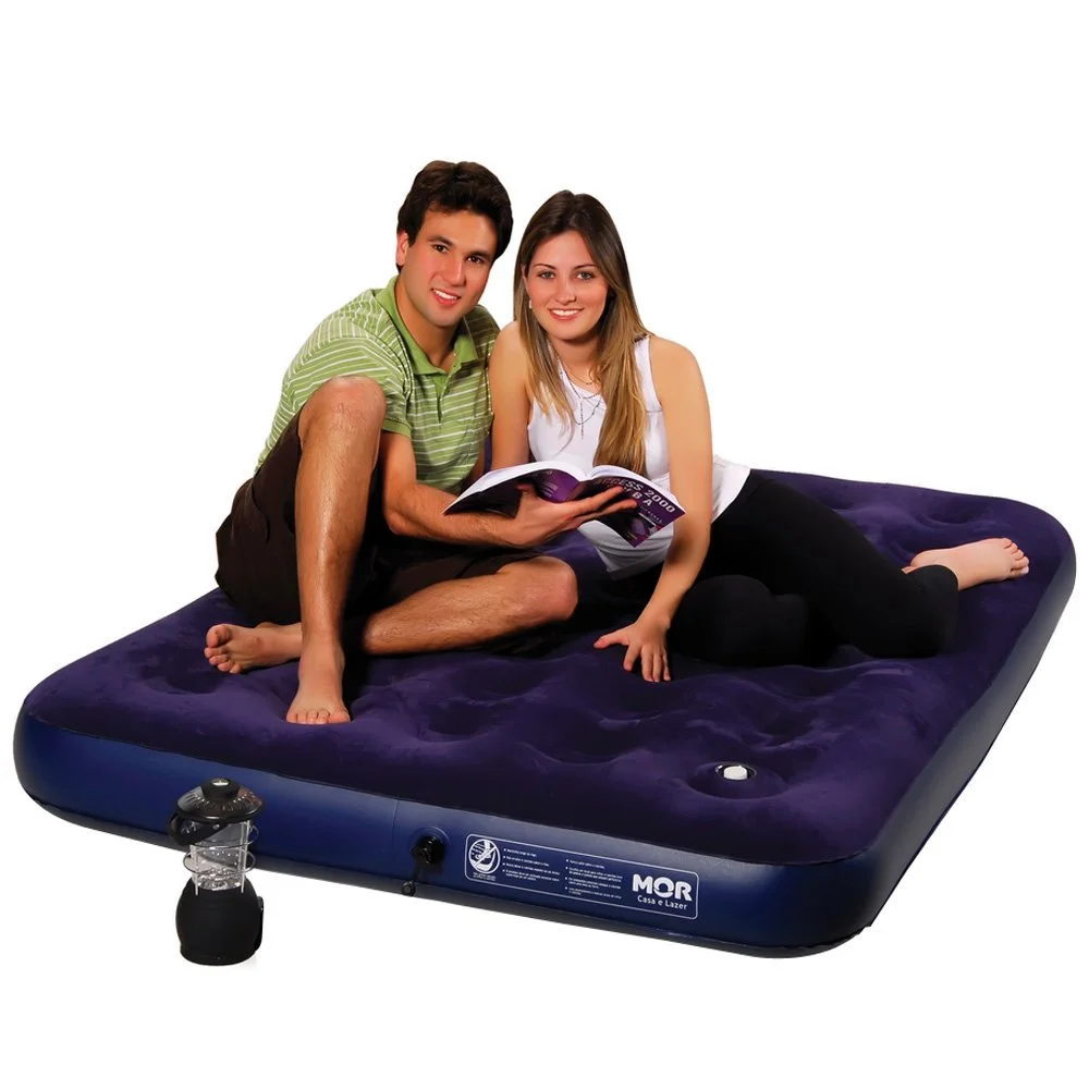 Colchão Inflável Multiuso Casal 009072 Mor Azul