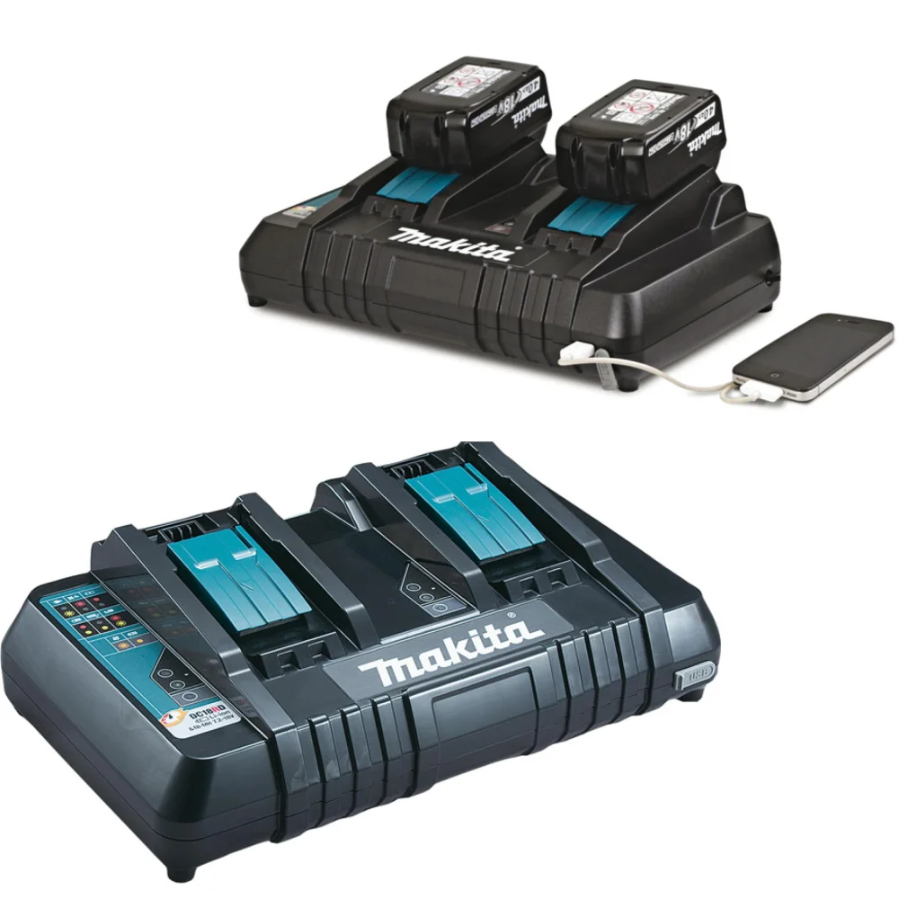 Combo Aparador de Cerca 4Baterias 5AH Carregador e MacPack DUH651Z-KIT127 Makita 110 Volts