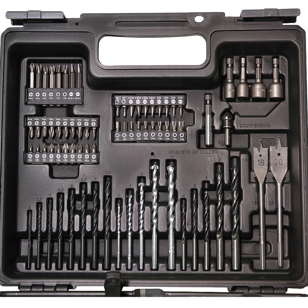 Combo Furadeira de Impacto 13mm 430W e Maleta de Acessórios MHP132X100 Makita