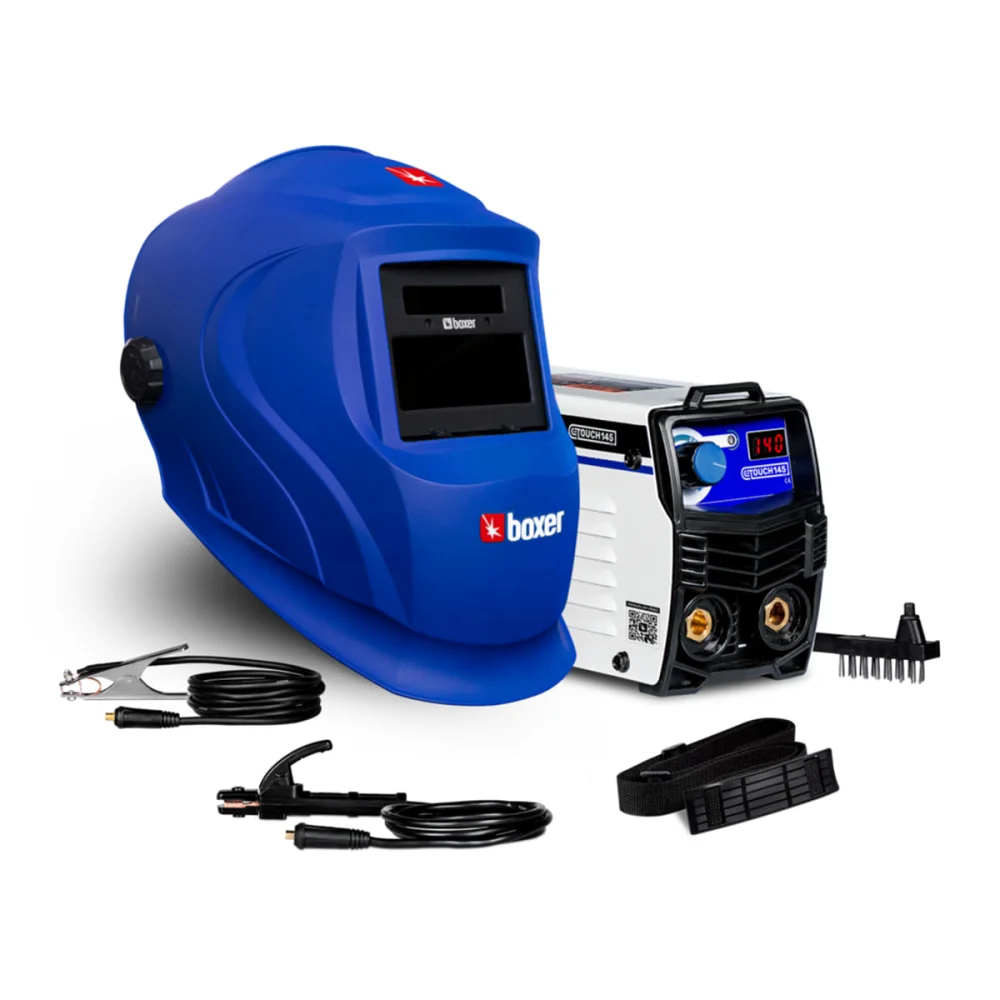 Combo Inversora de Solda Touch145Bv e Máscara para Solda Optiarc70 1015015 Boxer Bivolt