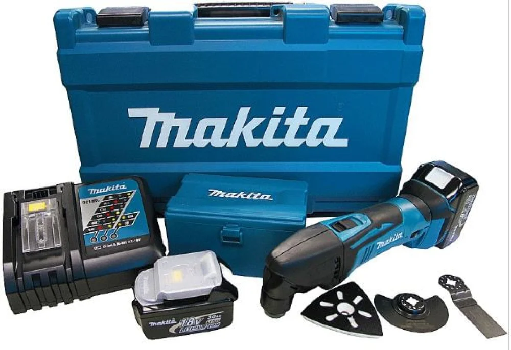 Combo Multicortadora à Bateria 18V e Maleta e Acessórios DTM50RFEX1 Makita 220 Volts
