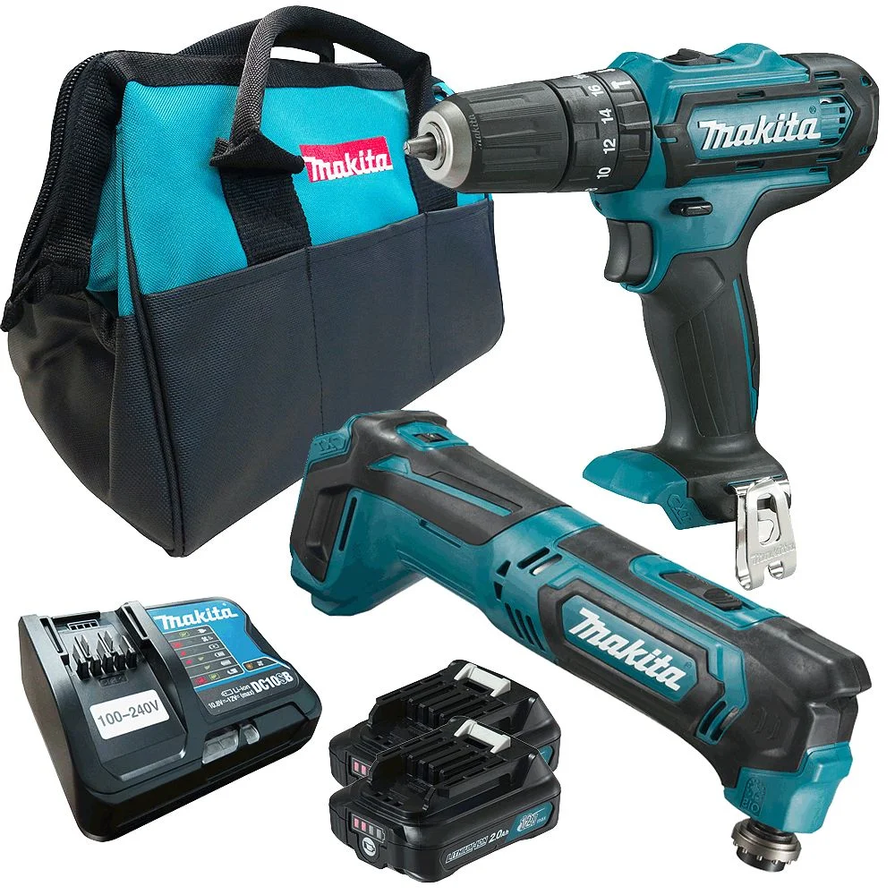 Combo Parafusadeira e Furadeira e Mulferramenta à Bateria 12V CLX203SAX4 Makita