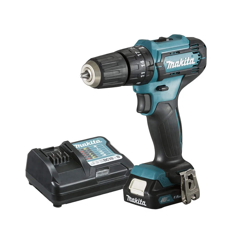Combo Parafusadeira Furadeira 12V KITHP333 Adaptador USB ADP08 e Brocas Makita