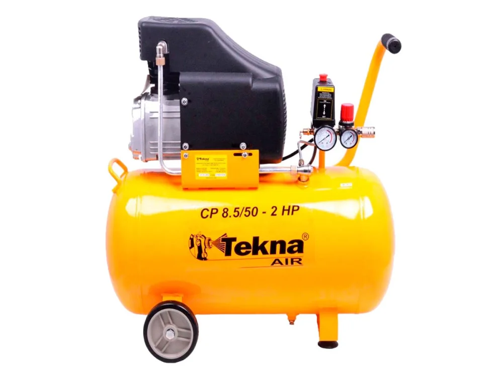 Compressor de Ar 50L CP8550 e Kit Pintura 5 Peç 4130201 Tekna