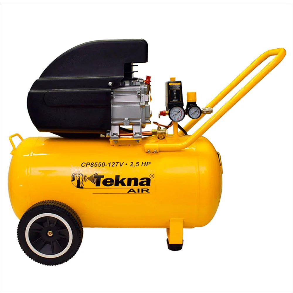 Compressor de Ar 60Hz 50L Motor Elétrico 25HP Pressão Máx.115Psi CP8550 Tekna