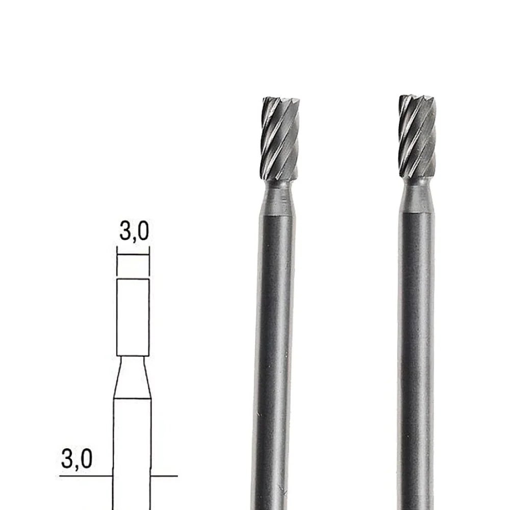 Conjunto 2 Peç de Fresas Cilíndricas em Tungstênio 3mm 28722 Proxxon