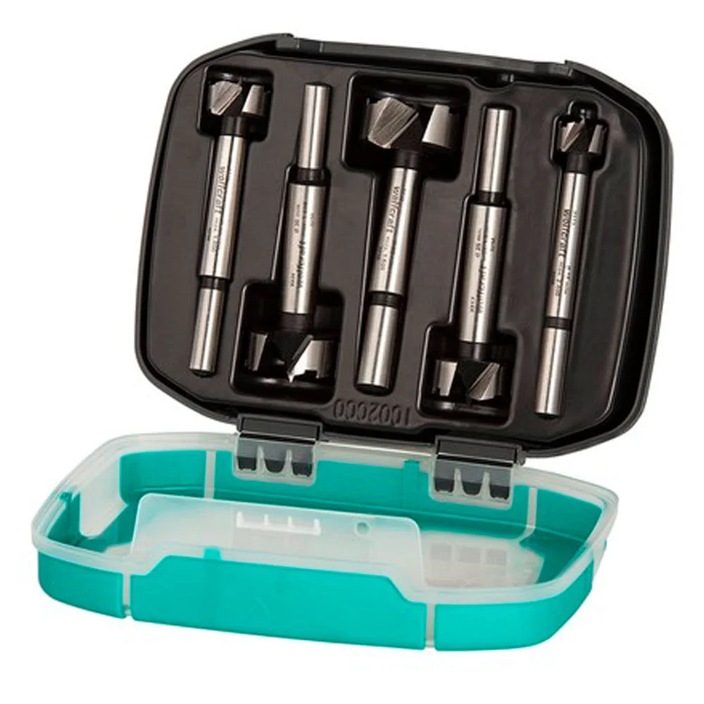 Conjunto 5 Brocas Forstner Tamanhos 15 e 20 e 25 e 30 e 35mm 100200 Wolfcraft