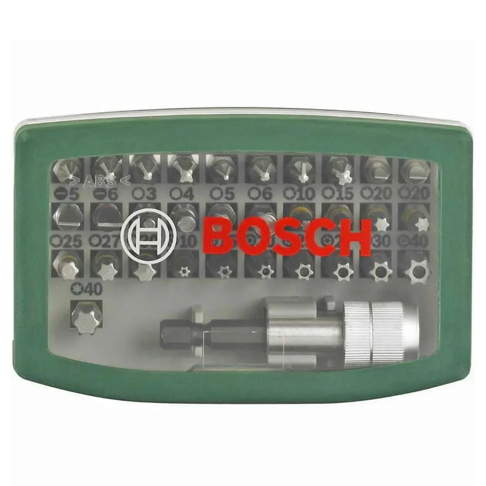 Conjunto de Bits de Chave de Fenda Colorido 32 Peç Bosch