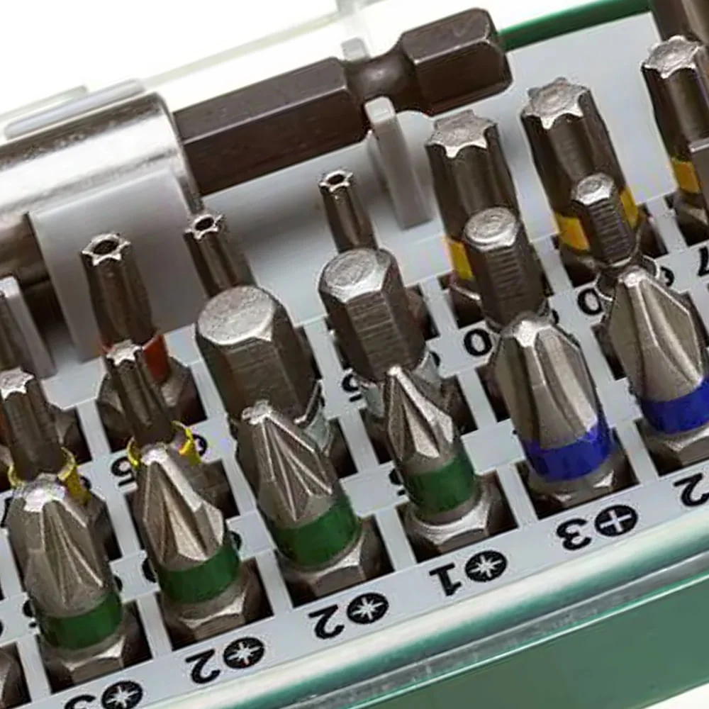 Conjunto de Bits de Chave de Fenda Colorido 32 Peç Bosch