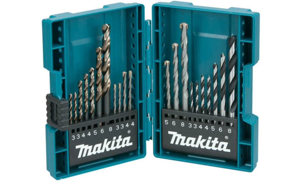 Conjunto de Brocas Madeira Concreto e Metal 21 peç B-44884 Makita