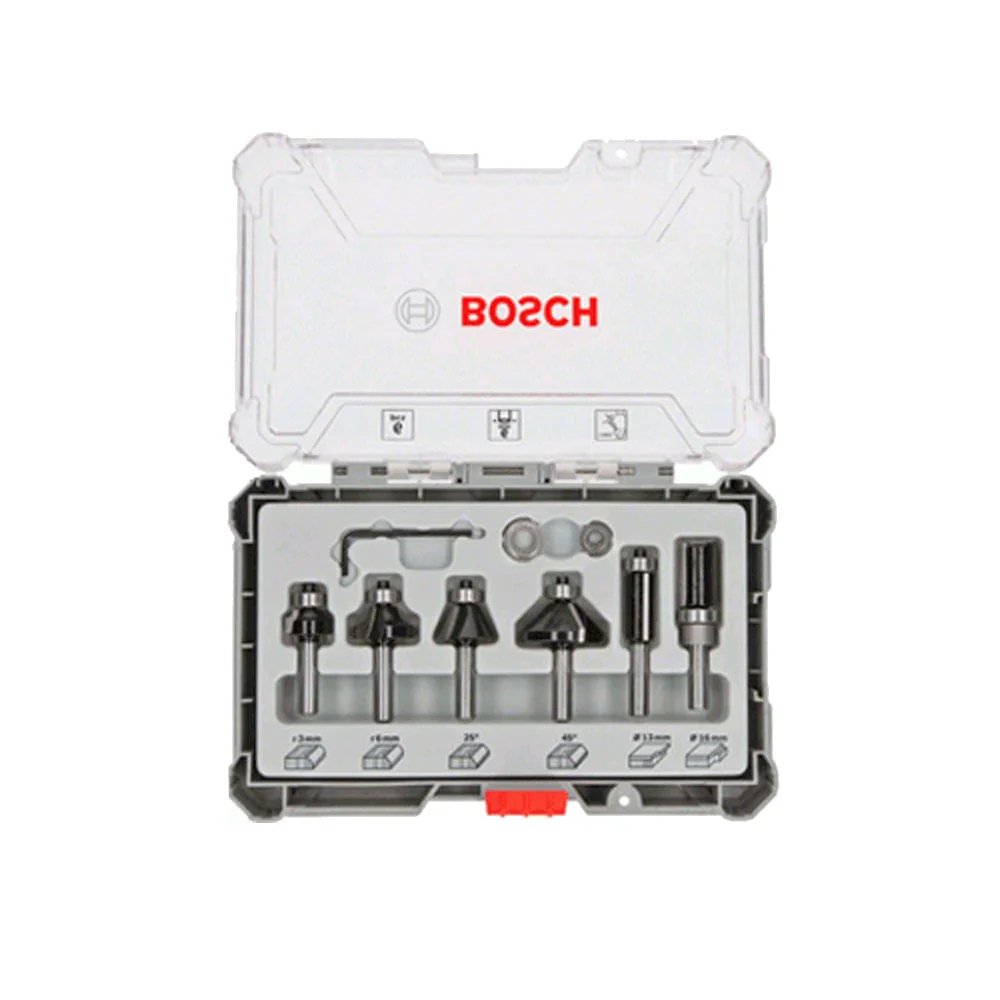 Conjunto de Fresas Haste 6mm 2 607 017 468 Bosch 6 Peç