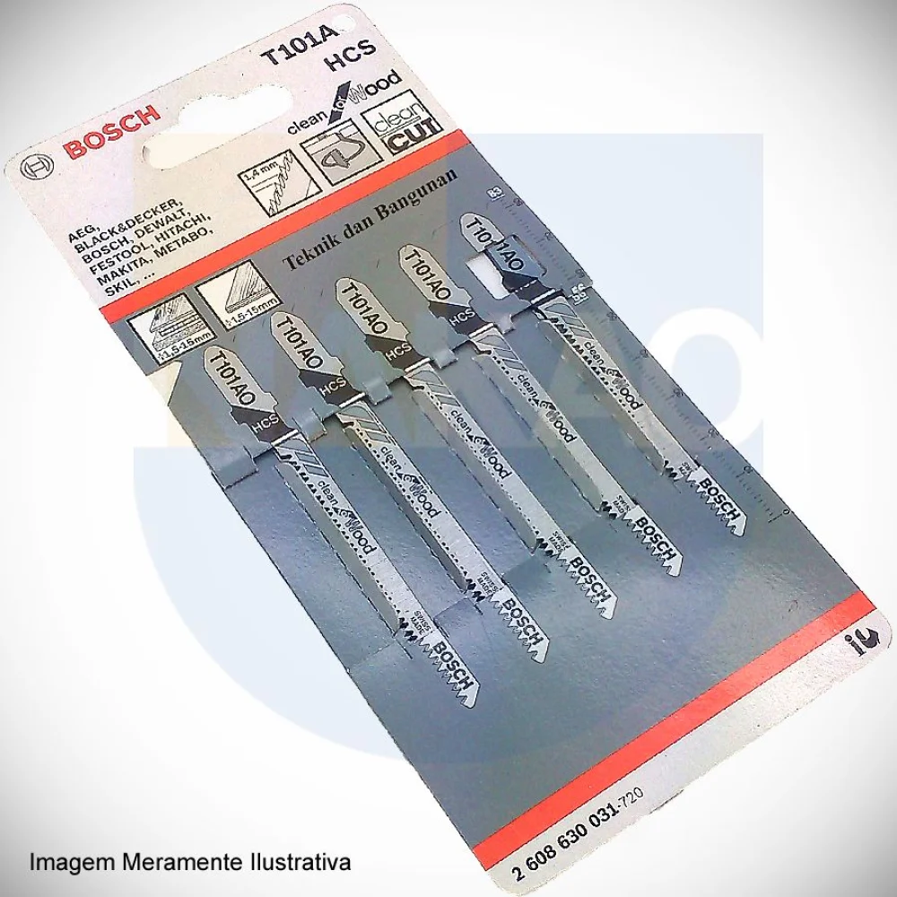 Conjunto de Lâmina de Serra Tico Tico para Madeira T101AO Bosch