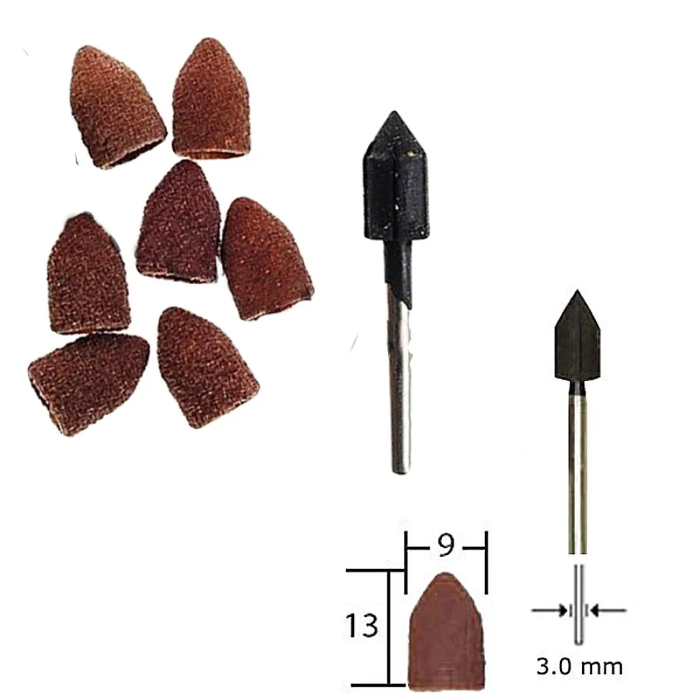 Conjunto de Lixas Cônicas 13x9mm com Suporte 28987 Proxxon 10 Unidades